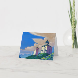 Hermitage of Saint Sergius by Nicholas Roerich Letterpress Thank You Card