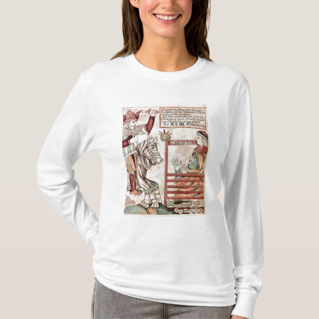 Hermod astride Sleipnir T-Shirt (Front)