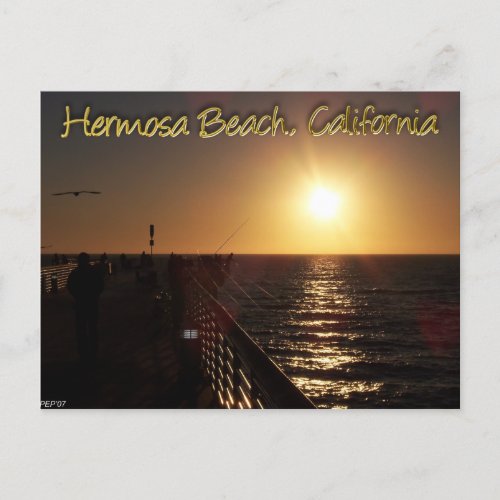 Hermosa Beach CA Postcard