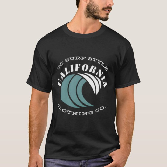 Hermosa Beach California Circle T-Shirt (Front)