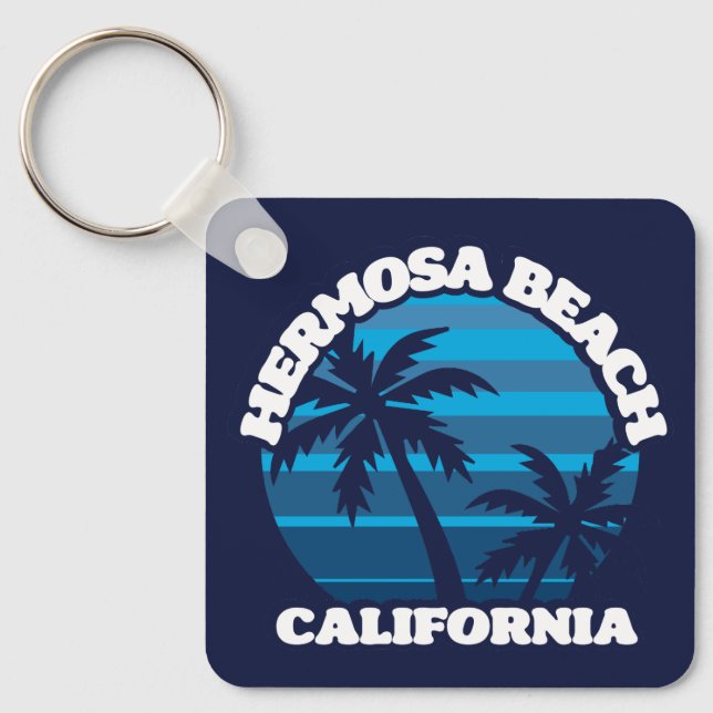 Hermosa Beach,California Keychain (Front)