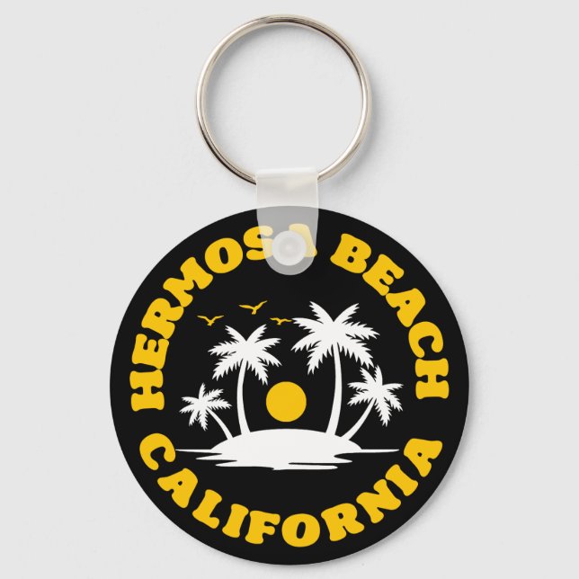 Hermosa Beach,California Keychain (Front)