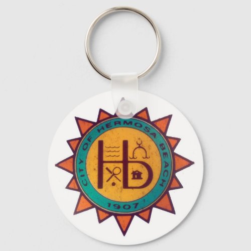 Hermosa Beach Seal Keychain