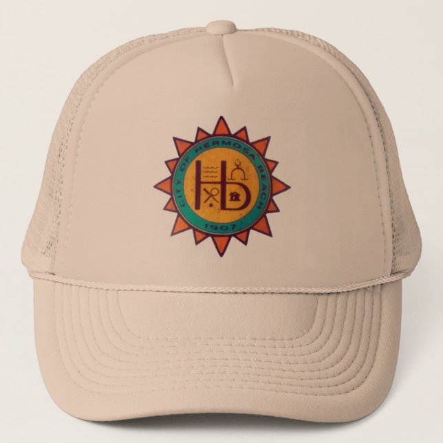 Hermosa Beach Seal Trucker Hat (Front)