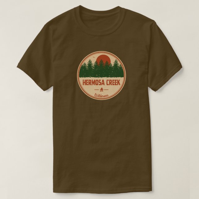 Hermosa Creek Wilderness Colorado T-Shirt (Design Front)