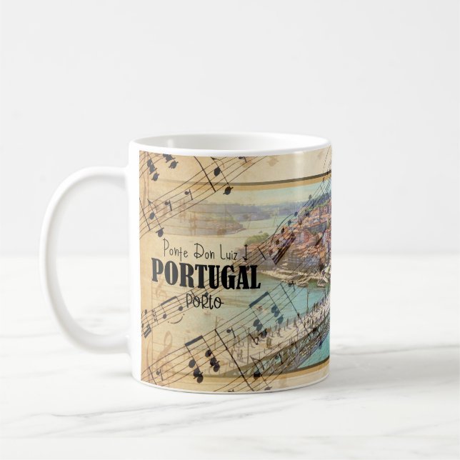 Hermosa vita del puente Don Luiz I Coffee Mug (Left)