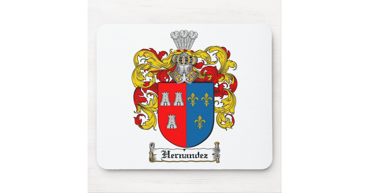 Hernandez Family Crest - Hernandez Coat Of Arms Mouse Pad | Zazzle