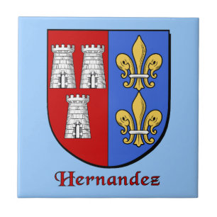 Hernandez Family Shield Ceramic Tile