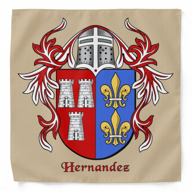 Hernandez Historical Coat of Arms Bandana (Front)