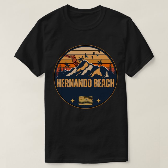 Hernando Beach, Florida  T-Shirt (Design Front)