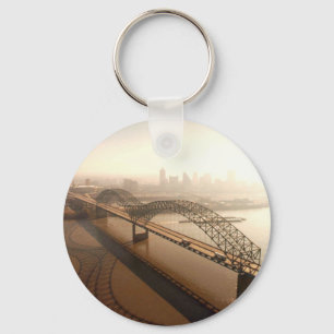 Hernando de Soto Bridge in Memphis Keychain