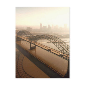 Hernando de Soto Bridge in Memphis Postcard