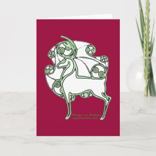 Herne Celtic Christmas Deer Card