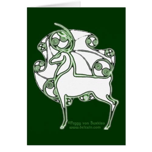 Herne Celtic Deer Card