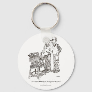 Hernia Cartoon Keychain