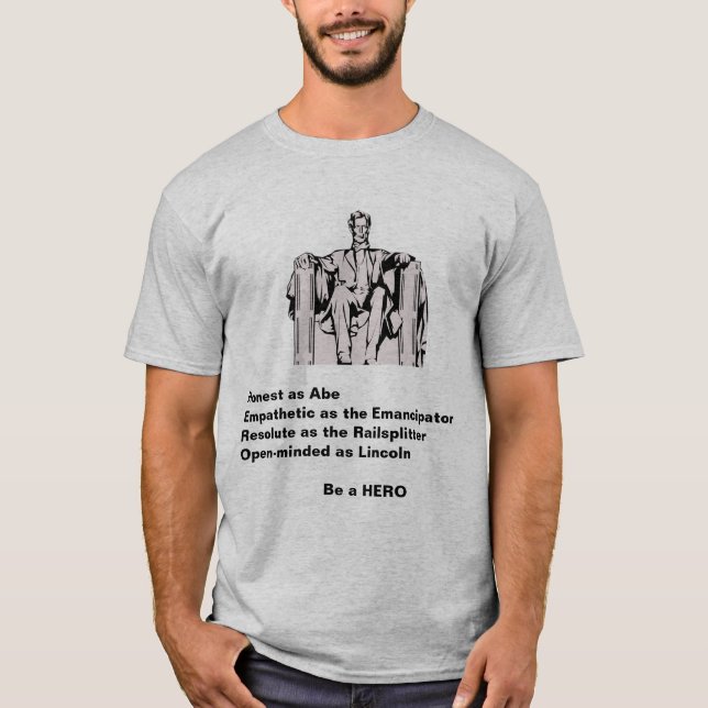 Hero Abe Lincoln shirt (Front)