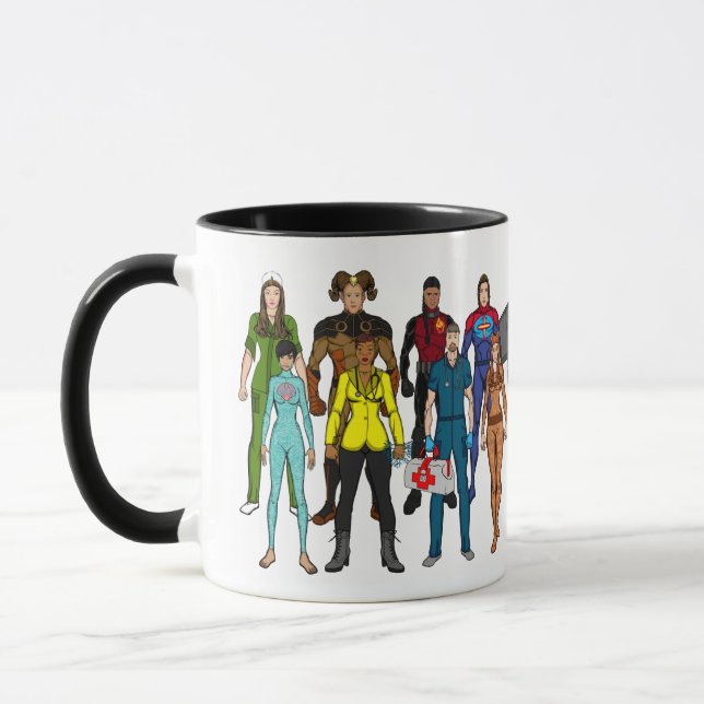 Hero Academy "Family" Characters Mug (Left)