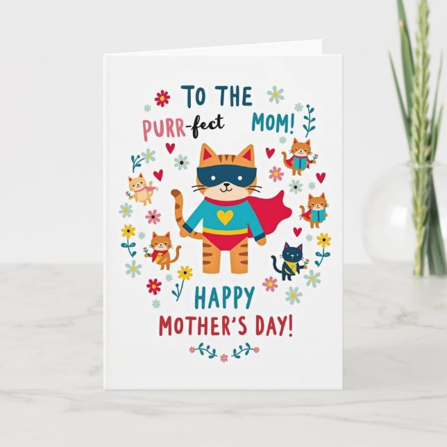Hero Cat Gratitude Card (Front)