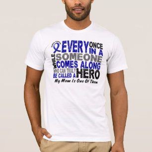 HERO COMES ALONG 1 Mom COLON CANCER T-Shirts