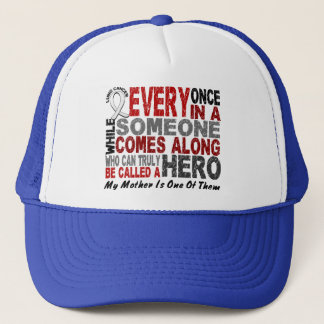 Hero Comes Along 1 Mother Lung Cancer Trucker Hat