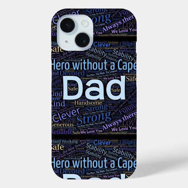 Hero Dad Custom Case-Mate iPhone Case (Back)