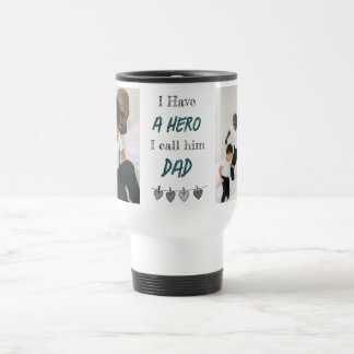 Hero Dad | Custom Photos Father's Day Travel Mug