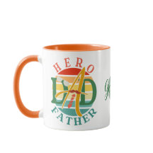 Hero Dad Fath Sunset Tie, Mustache & Sunglasses