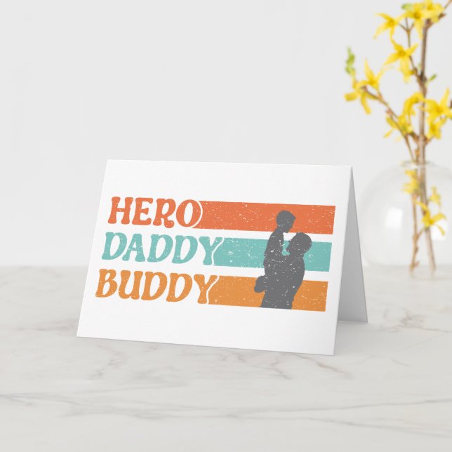 Hero. Daddy. Buddy. – The Ultimate Bond Card (Yellow Flower)