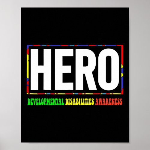 HERO Developmental Disabilities Awareness  Poster