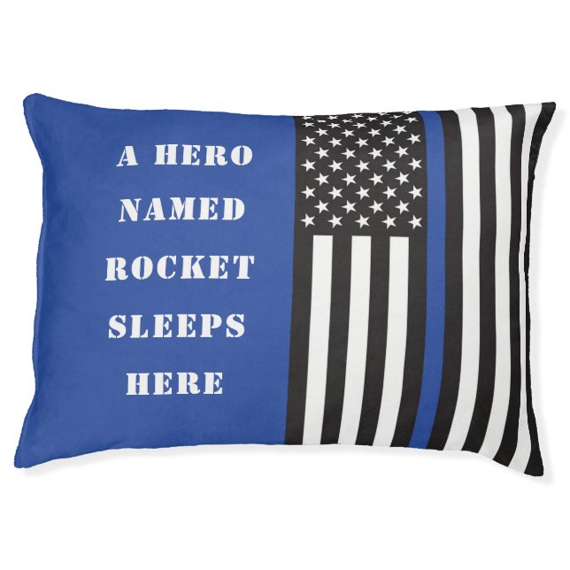 Hero Dog Personalized Pet Name Large Pet Bed (Front)