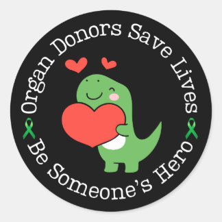 Hero Donor Organ Donor Awareness Classic Round Sticker