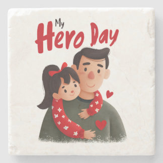 Hero Father's Day Coaster