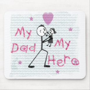 Hero Father's Day or Other Dad Mouse Pad
