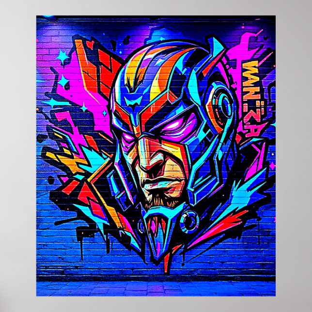 Hero Graffiti Burst Poster (Front)