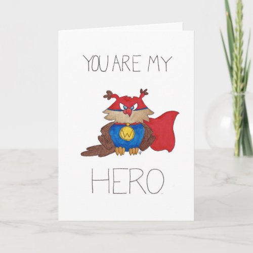 HERO greeting card by Nicole Janes