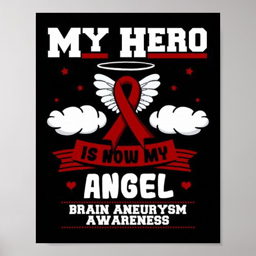 Hero Is Now My Angel Brain Aneurysm Intracranial S Poster