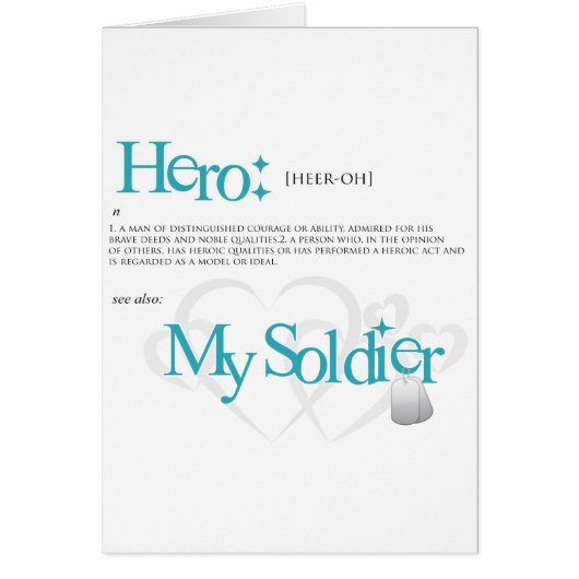 Hero: My Soldier Cards (Front)