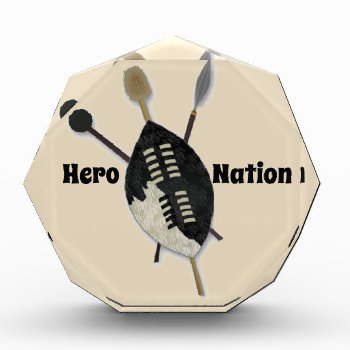 Hero Nation Art Acrylic Award by GKDStore at Zazzle