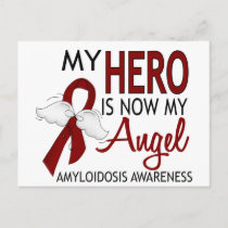 Hero Now My Angel Amyloidosis Postcard