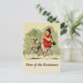 Hero of the resistance postcard | Zazzle