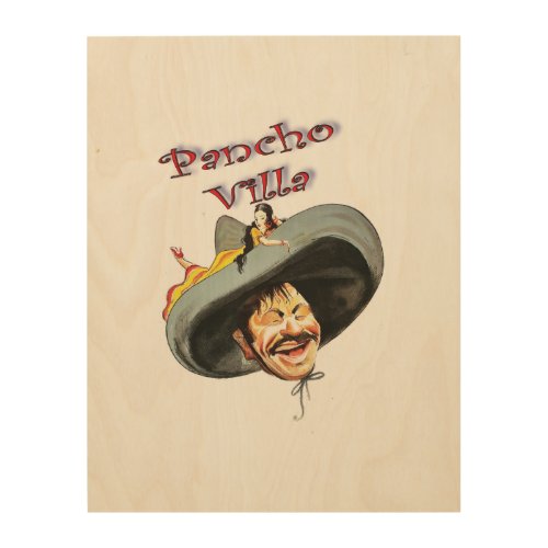 Hero Pancho Villa Wood Wall Decor