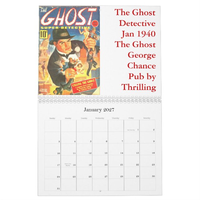 Hero Pulp Calendar 2012 (Jan 2027)