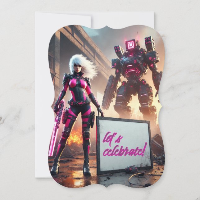 Hero robot invitation (Front)