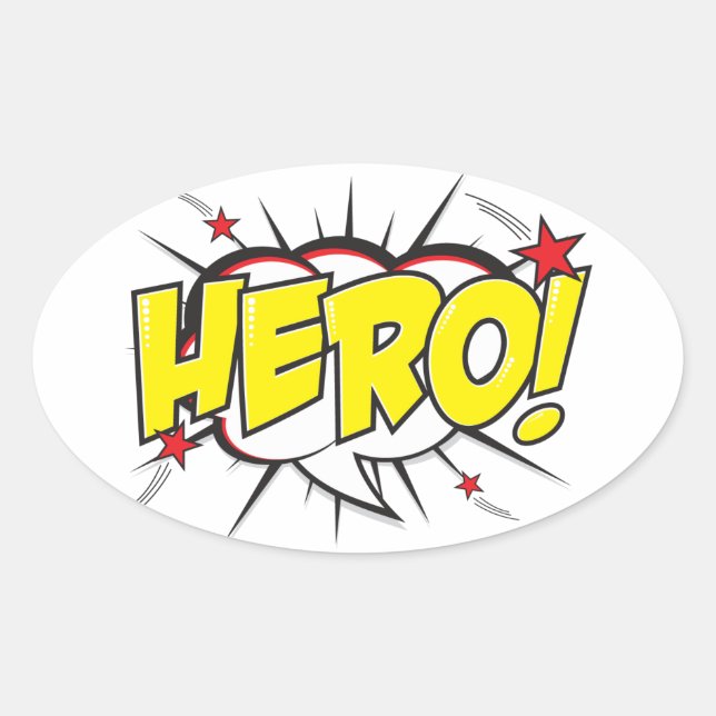 HERO STICKERS (Comic Style) (Front)