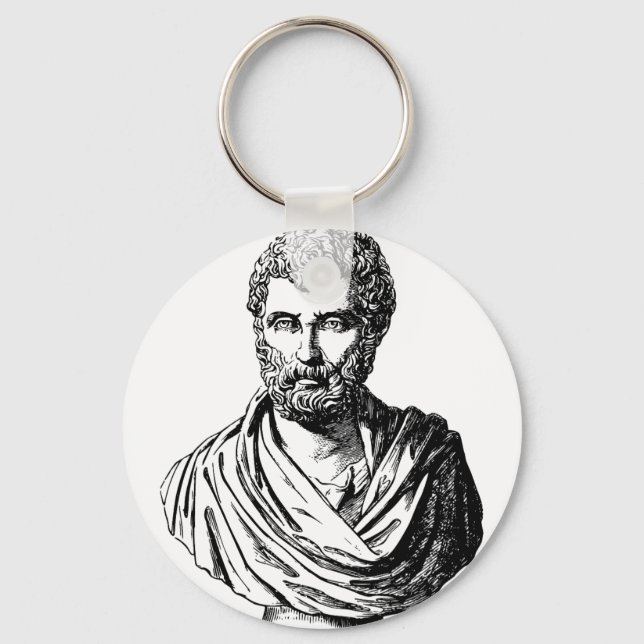 Herodotus bust Greek historian Keychain (Front)