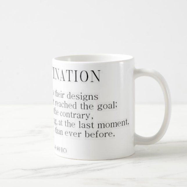 Herodotus on Procrastination Coffee Mug (Right)