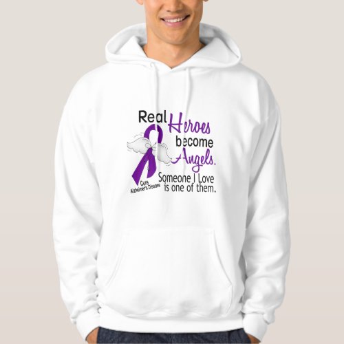 Heroes Become Angels Alzheimers Disease Hoodie