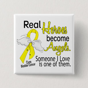 Heroes Become Angels Bladder Cancer Button