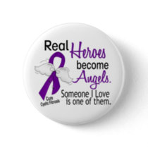 Heroes Become Angels Cystic Fibrosis Button