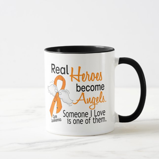 Heroes Become Angels Leukemia Mug (Right)